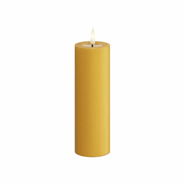 VELA LED DE CERA CON LLAMA REAL 5 X 15 CM CURRY LISA