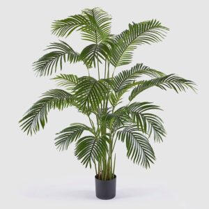 Palmera areca artificial con maceta