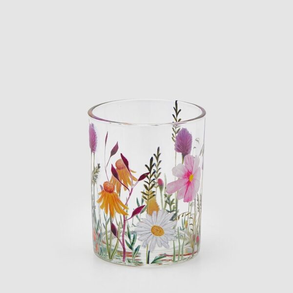 porta velas flores grande