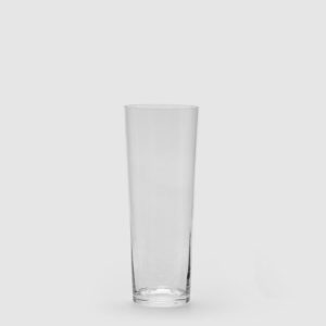 jarrón cristal cónico rayas 45 cm