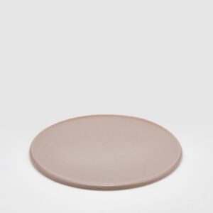 bandeja cerámica redonda beige pequeña
