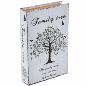 CAJA-LIBRO “FAMILY TREE” CON CANDADO