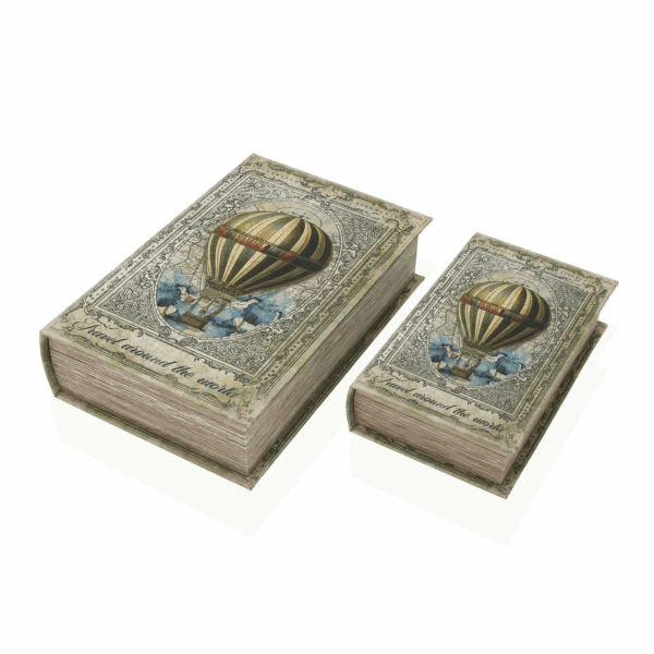 CAJA-LIBRO “GLOBO” GRANDE