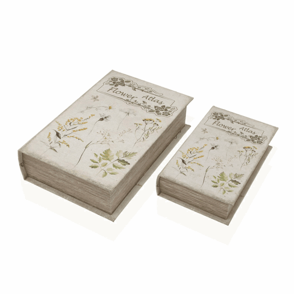 CAJA-LIBRO “FLOWER ATLAS” PEQUEÑO