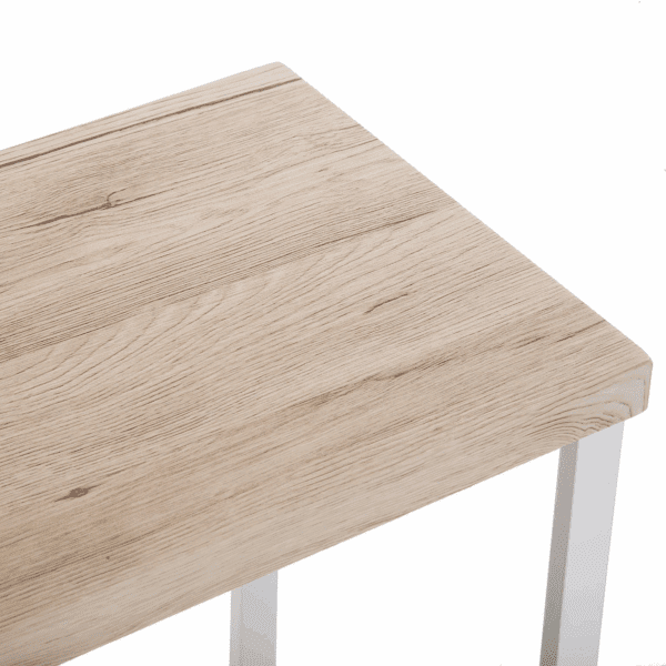 CONSOLA MADERA HIERRO BLANCO 100X30 ALTO 80 CM - Imagen 5