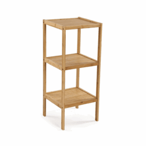 ESTANTERIA MADERA BAMBÚ NATURAL 3 BALDAS ALTO 78 CM