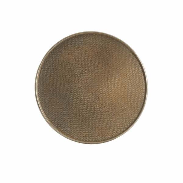 BANDEJA METAL LABRADO ORO 38 CM - Imagen 2