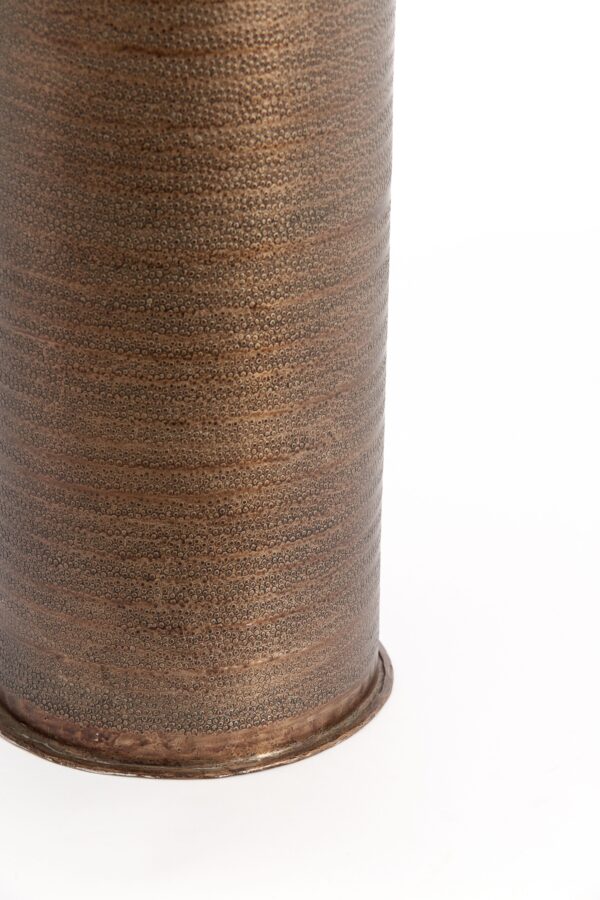 JARRÓN METAL ORO VIEJO DE SUELO 16X75 CM - Imagen 3