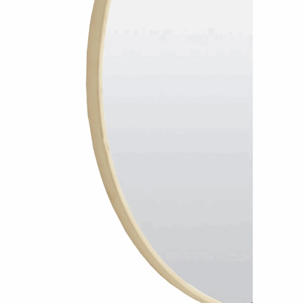 ESPEJO METAL REDONDO CREMA 70X70 CM - Imagen 4