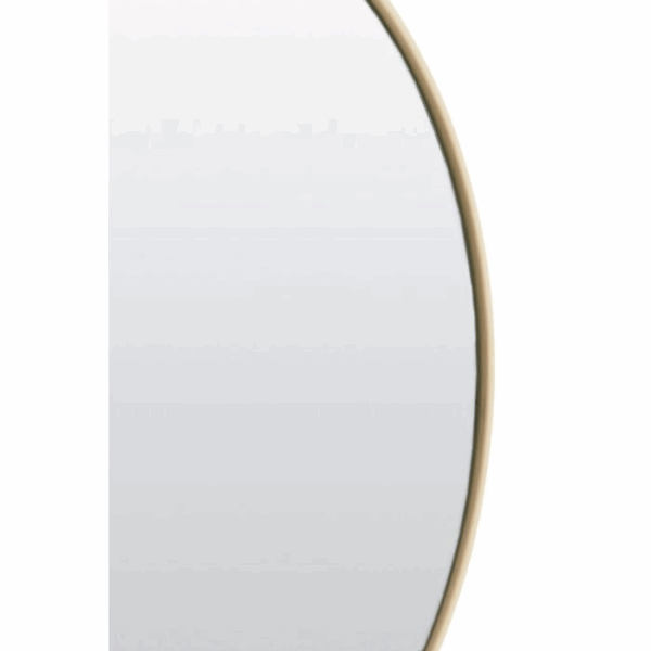 ESPEJO METAL REDONDO CREMA 70X70 CM - Imagen 5