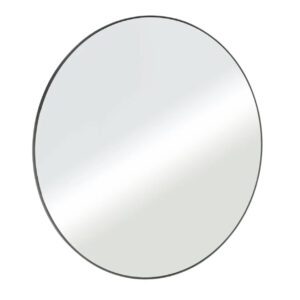 ESPEJO METAL REDONDO NEGRO 80X80 CM