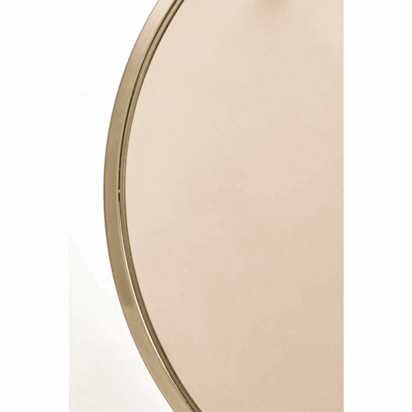 MESA CENTRO NIDO REDONDAS METAL ORO CON TAPA CRISTAL MARRÓN AHUMADO SET 2 UD ALTO 39/44 CM - Imagen 4
