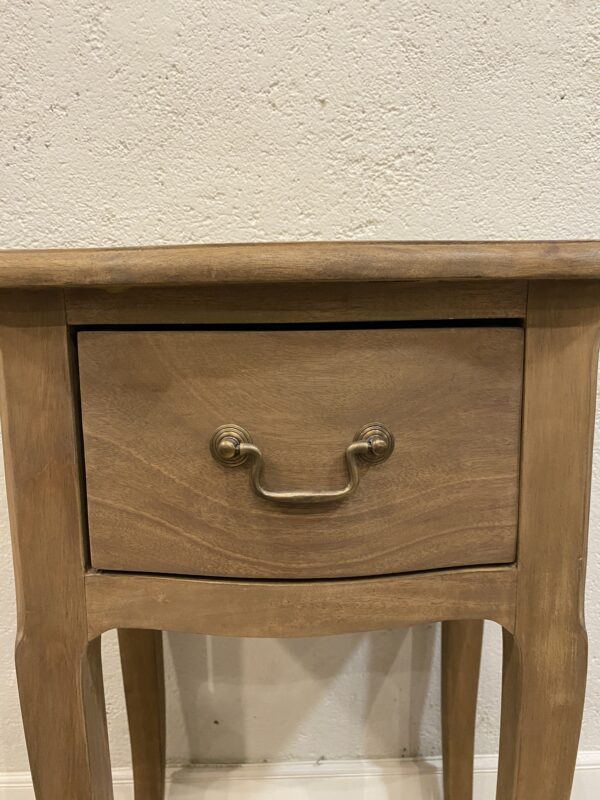 MESITA MADERA NATURAL 1 CAJON 38 x 35 ALTO 65 CM - Imagen 4