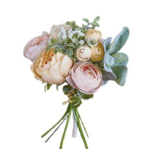 Bouquet de peonias naranja